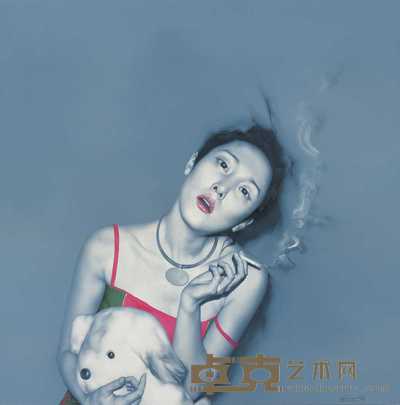 何森 2005年作 《女孩》 150×150cm